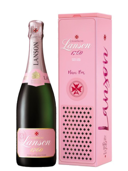 Lanson Rosé Label, Music Box Edition, Champagne, AOC, briutas, rožinis šampanas, 0.75l